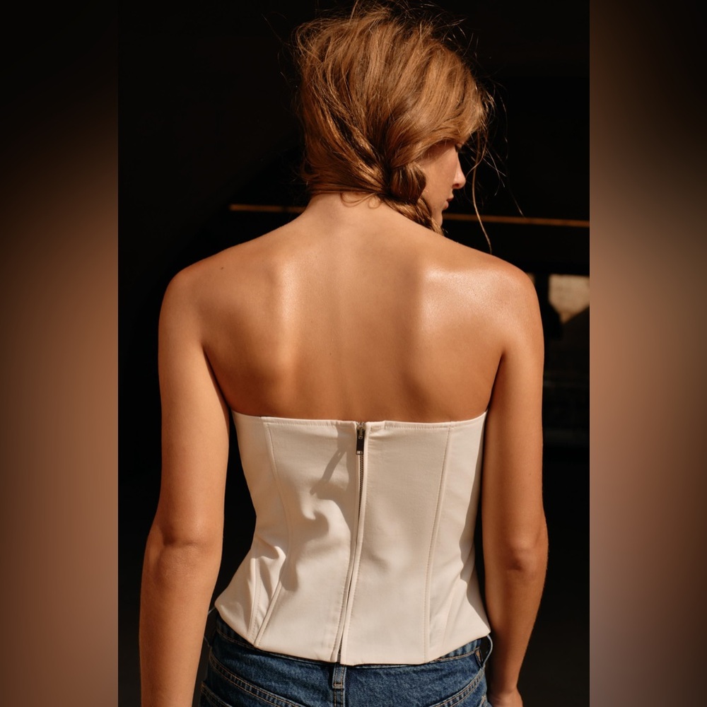 Zara trench gabardine corset top - Picture 7 of 16